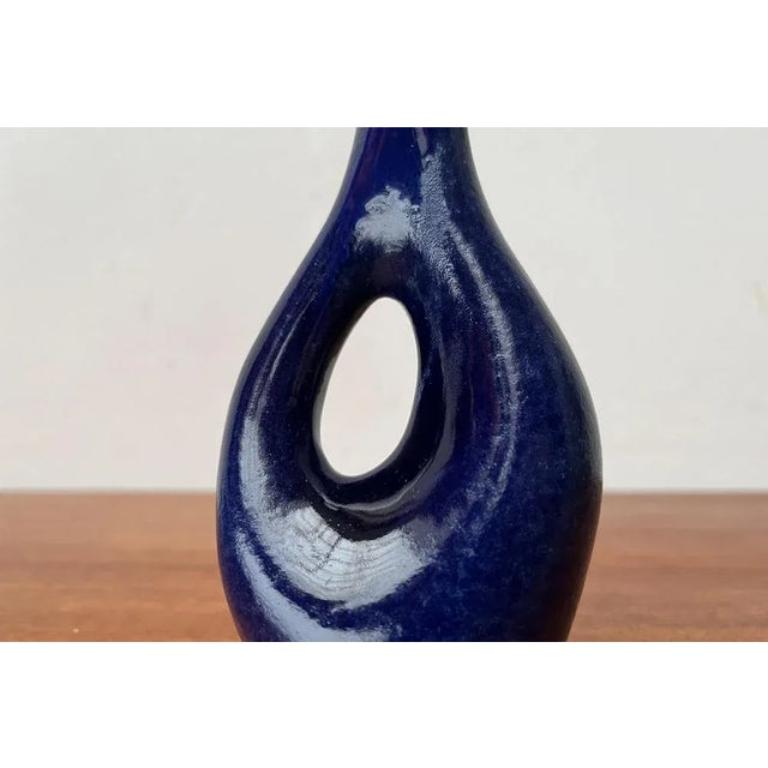 Vaso WGP in ceramica West German Pottery di metà secolo con forma organica, anni '60 in vendita 1