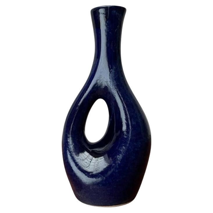 Vaso WGP in ceramica West German Pottery di metà secolo con forma organica, anni '60
