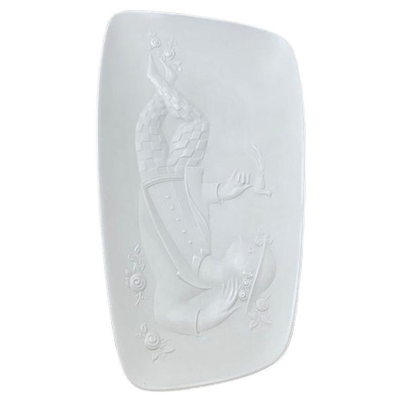 Bol en porcelaine blanche allemande du milieu du siècle par Bjørn Wiinblad pour Rosenthal