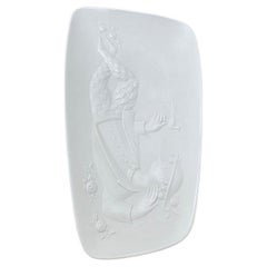 Bol en porcelaine blanche allemande du milieu du siècle par Bjørn Wiinblad pour Rosenthal