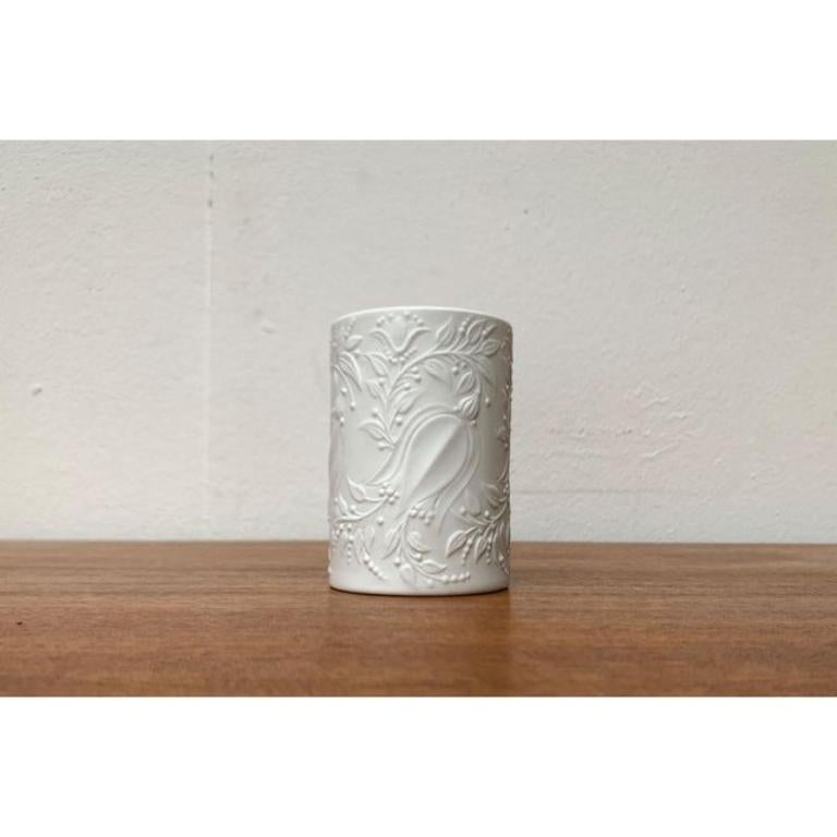 Mid-Century German White Porcelain Vase by Bjørn Wiinblad for Rosenthal, 1960s For Sale 5