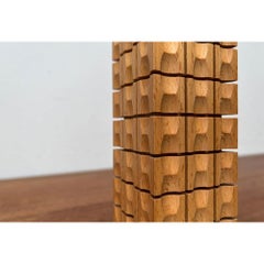 Mid-Century German Wooden Candleholder, 1960s