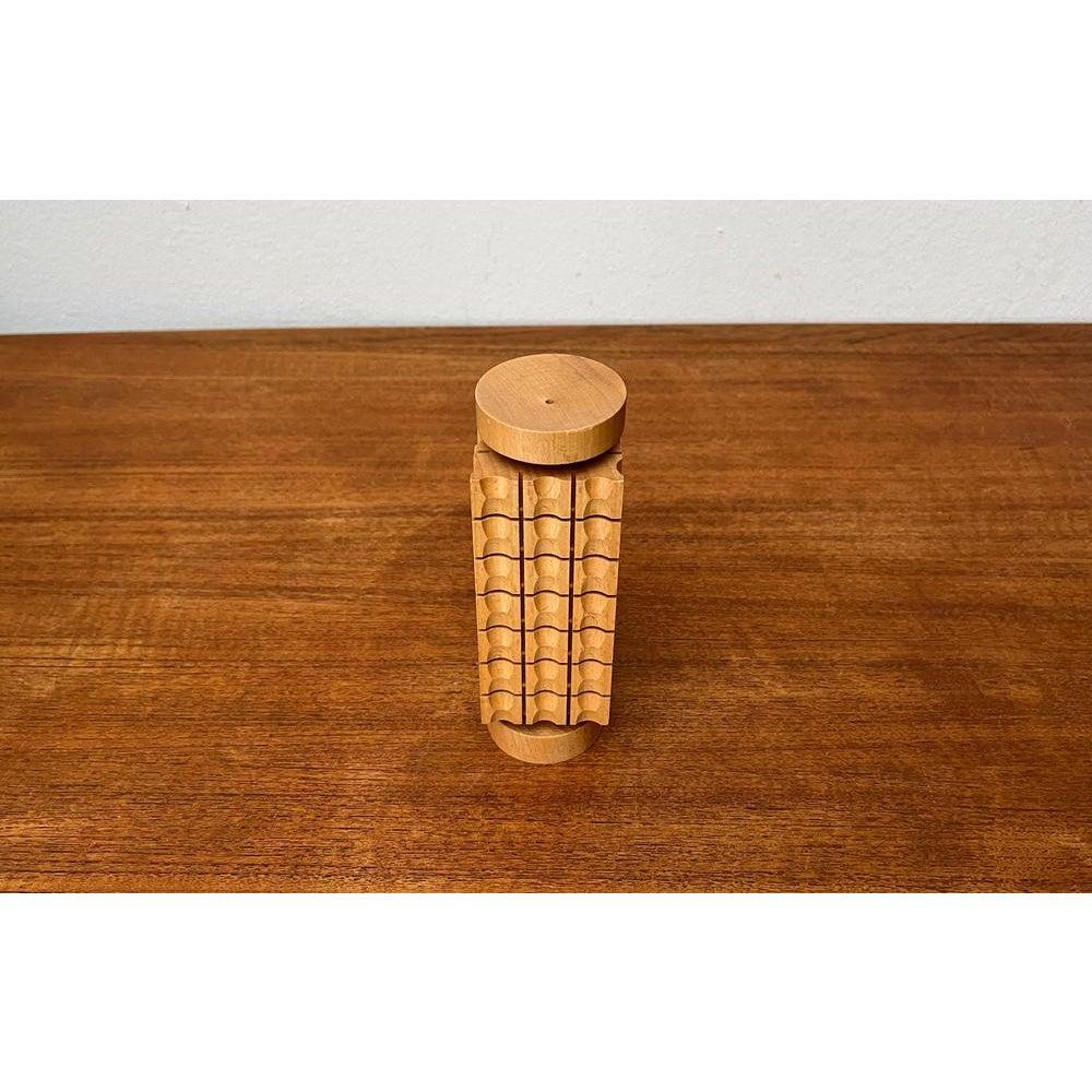 Mid-Century Modern Mid-Century German Wooden Candleholder, 1960s For Sale