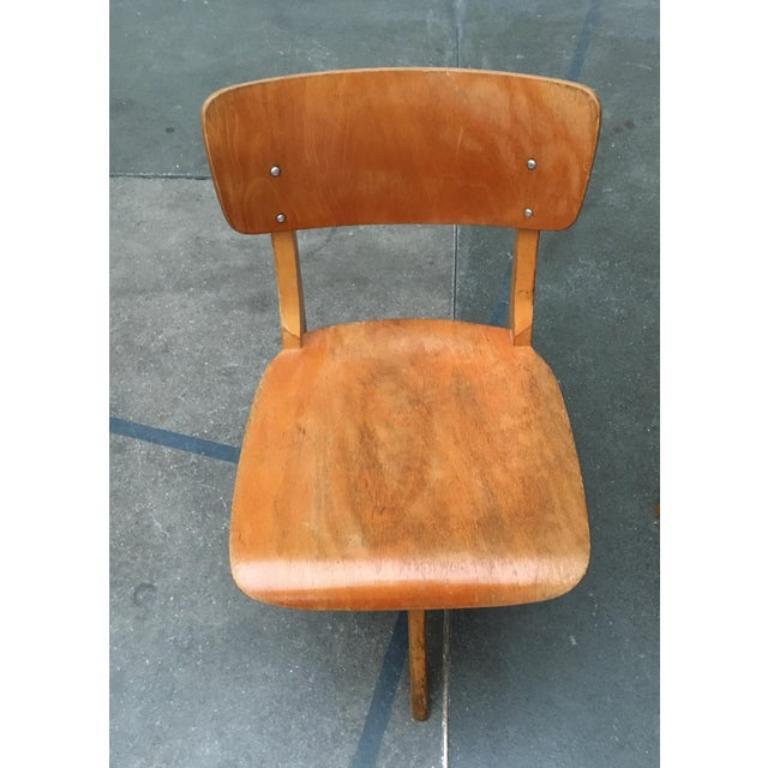 Mid-Century German Wooden Children Swivel Chair from Casala For Sale 6