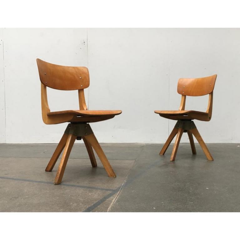 Mid-Century Modern Mid-Century German Wooden Children Swivel Chair from Casala For Sale
