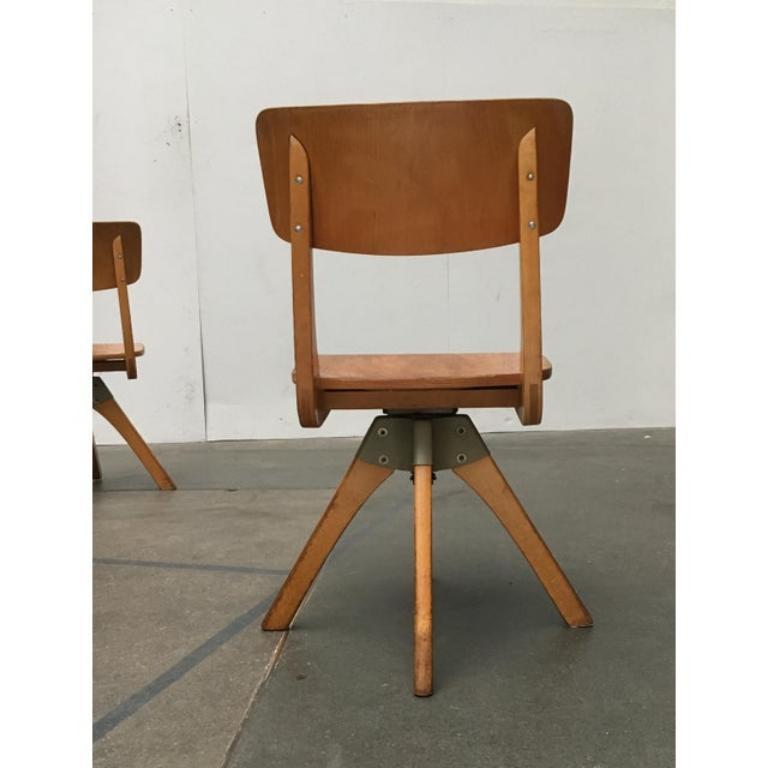 Mid-Century German Wooden Children Swivel Chair from Casala For Sale 1