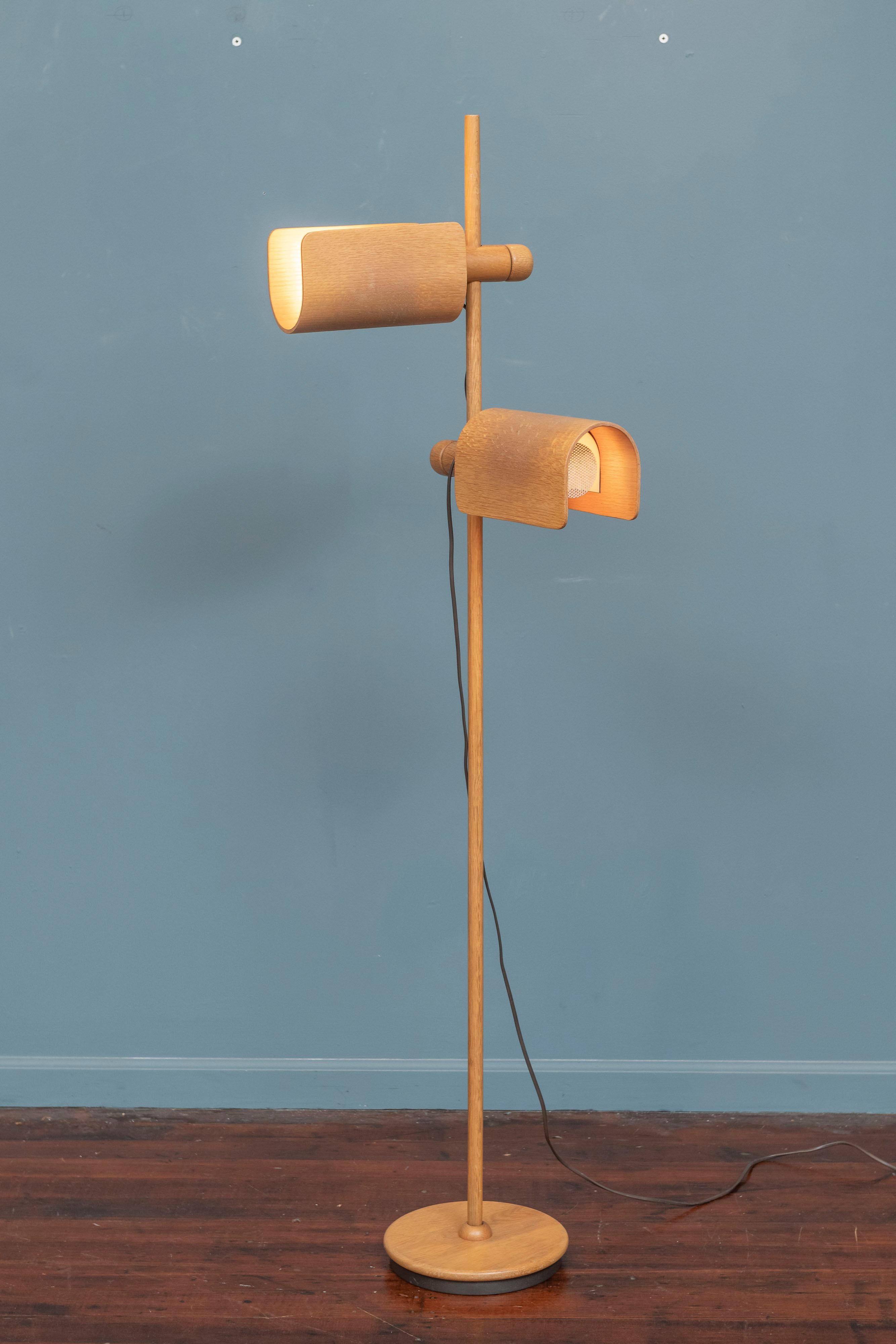 Late 20th Century Mid-Century German Wooden Floor Lamp