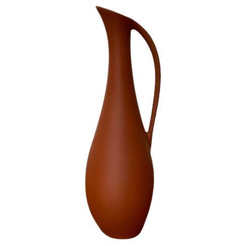 Vaso a caraffa in terra-sigillata Wormser tedesco di metà secolo, anni '60
