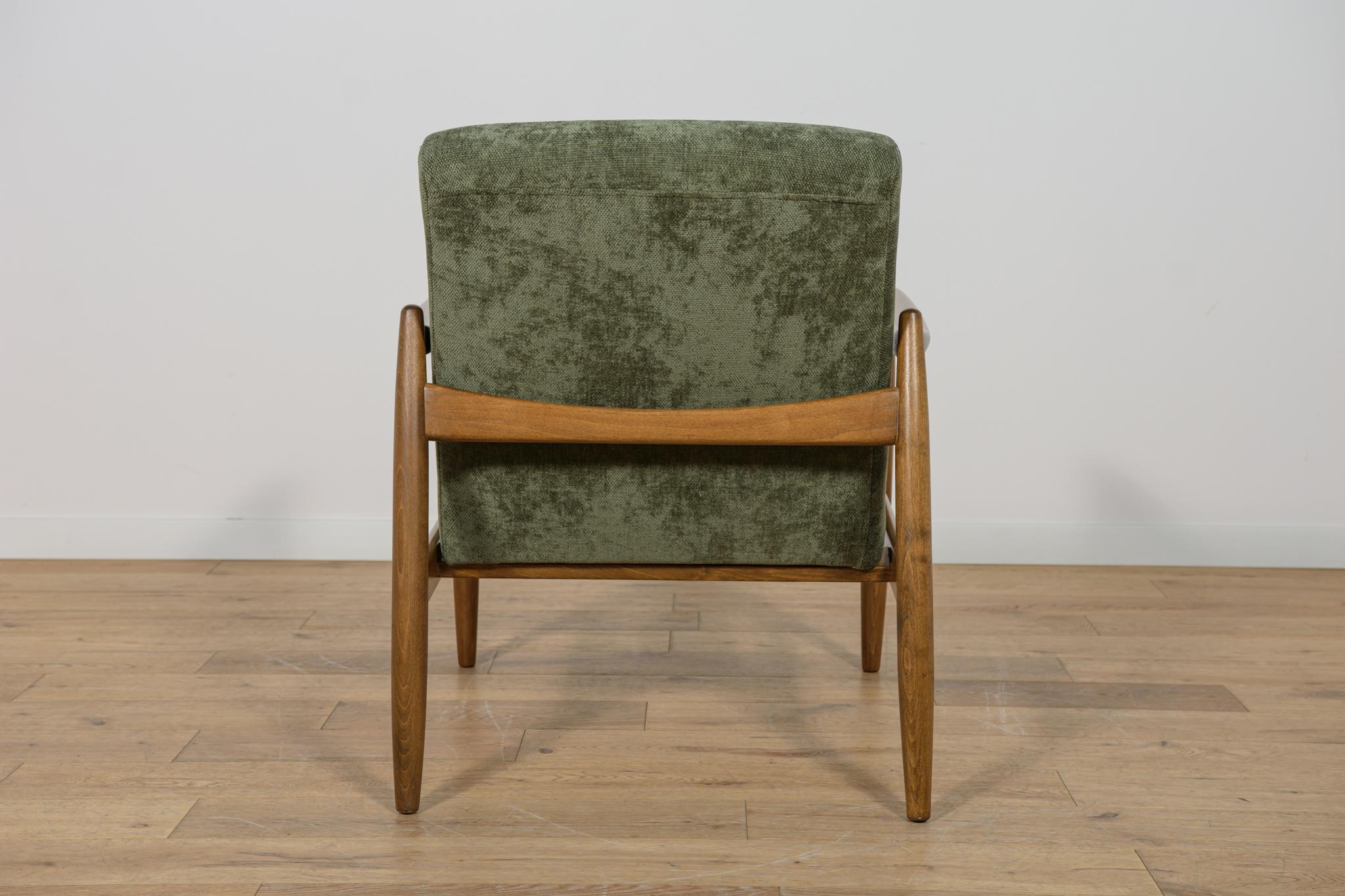 Mid-Century GFM-64 Armchair by Edmund Homa for Gościcińskie Furniture Factory. In Excellent Condition For Sale In GNIEZNO, 30