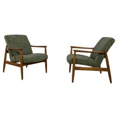 Mid-Century GFM-64 Armchairs by Edmund Homa for Gościcińskie Furniture Factory.