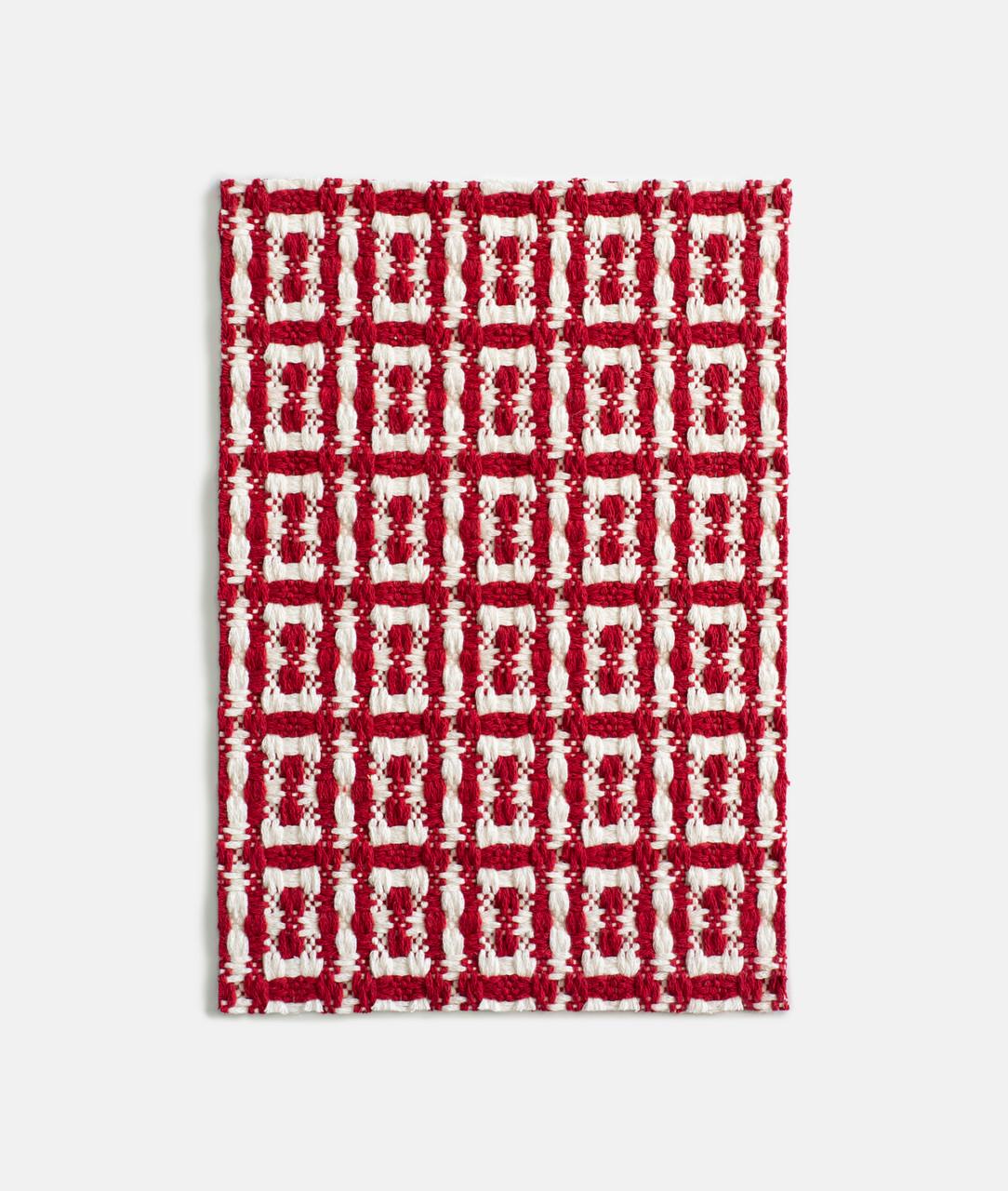 Sgabello GFM di metà secolo in tweed jacquard Dedar geometrico, E. Homa, Europa, anni '60 in vendita 4