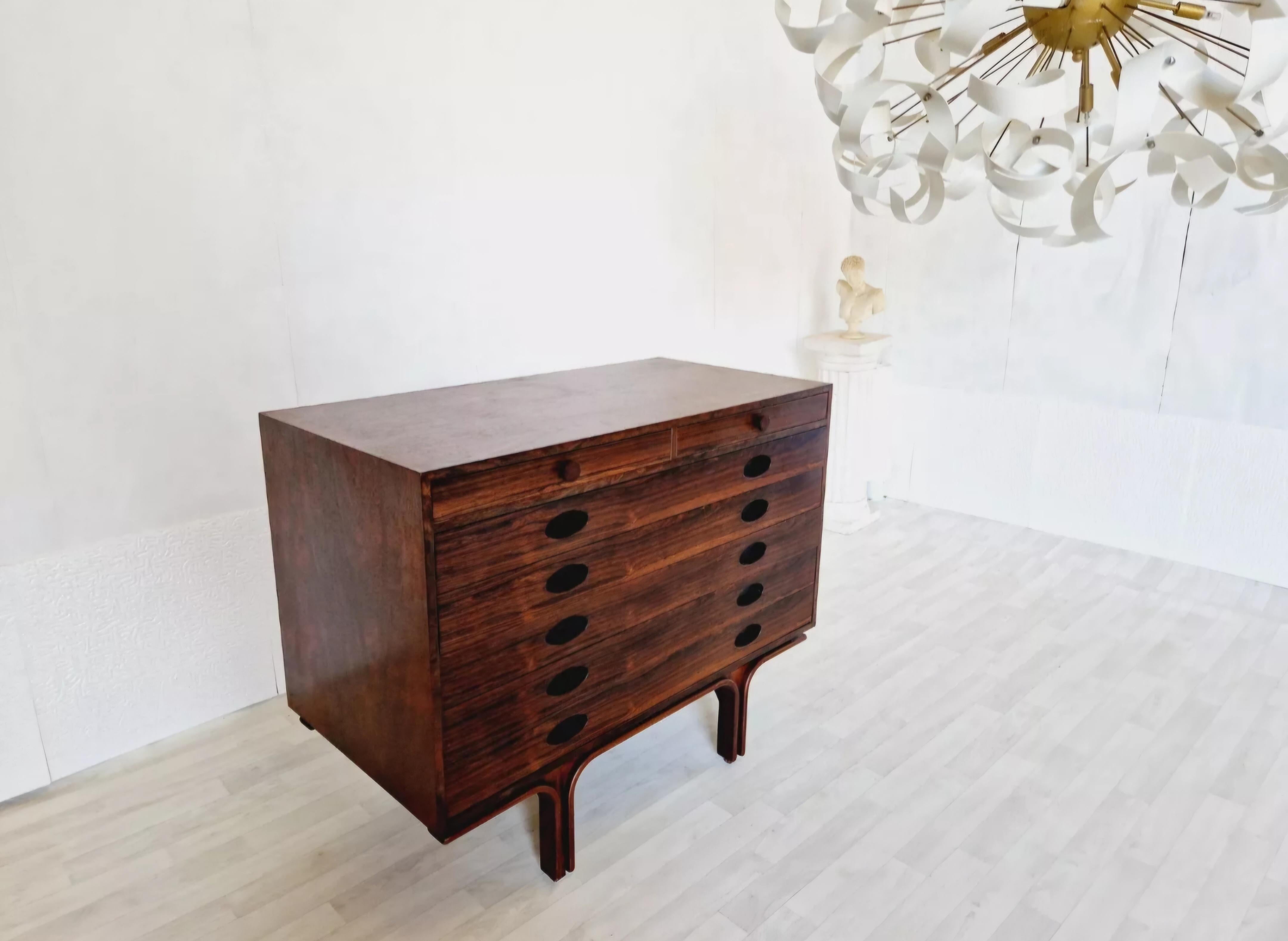Italian Mid Century Gianfranco Frattini Commode 1926-2004 Model 522 For Sale
