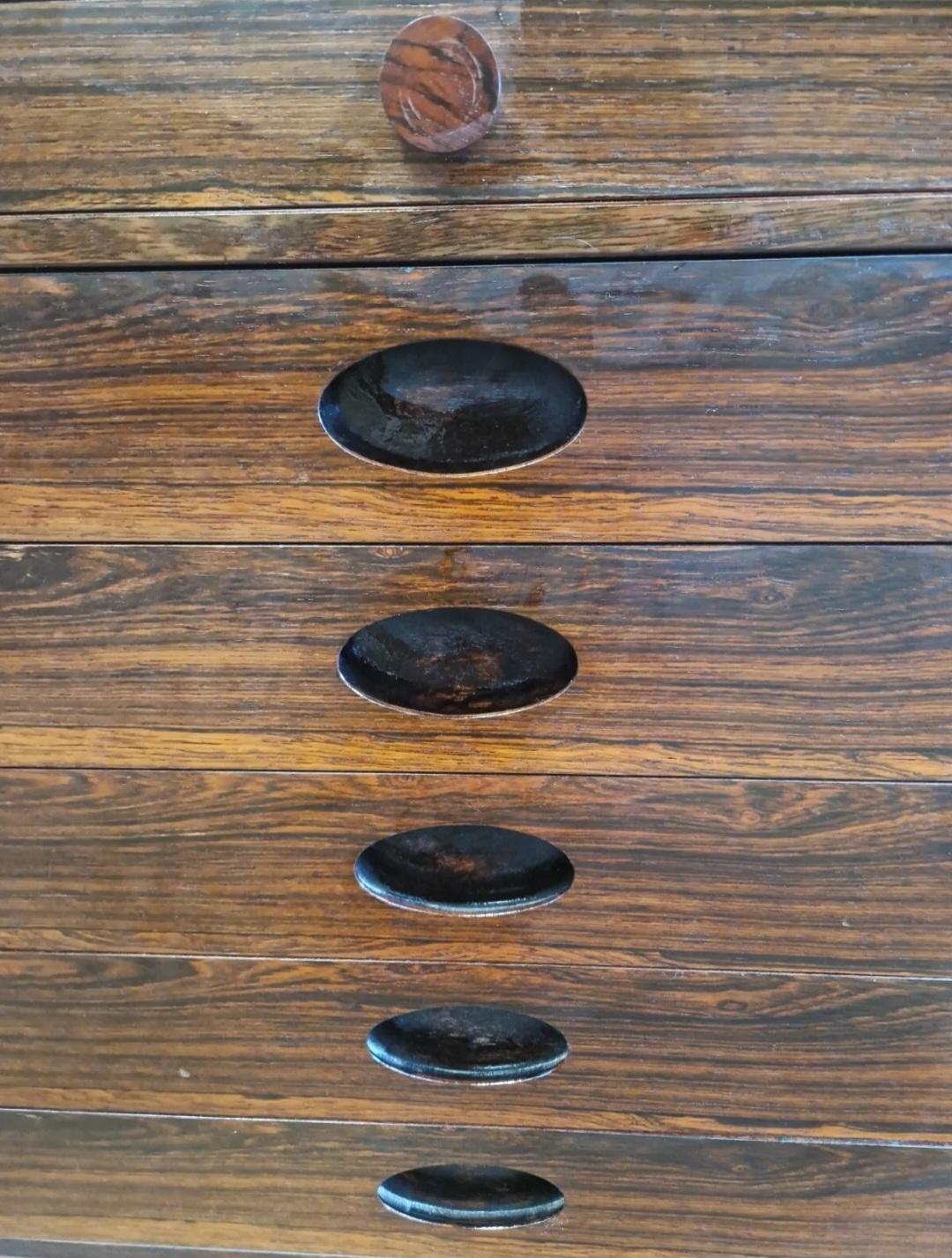 Veneer Mid Century Gianfranco Frattini Commode 1926-2004 Model 522 For Sale