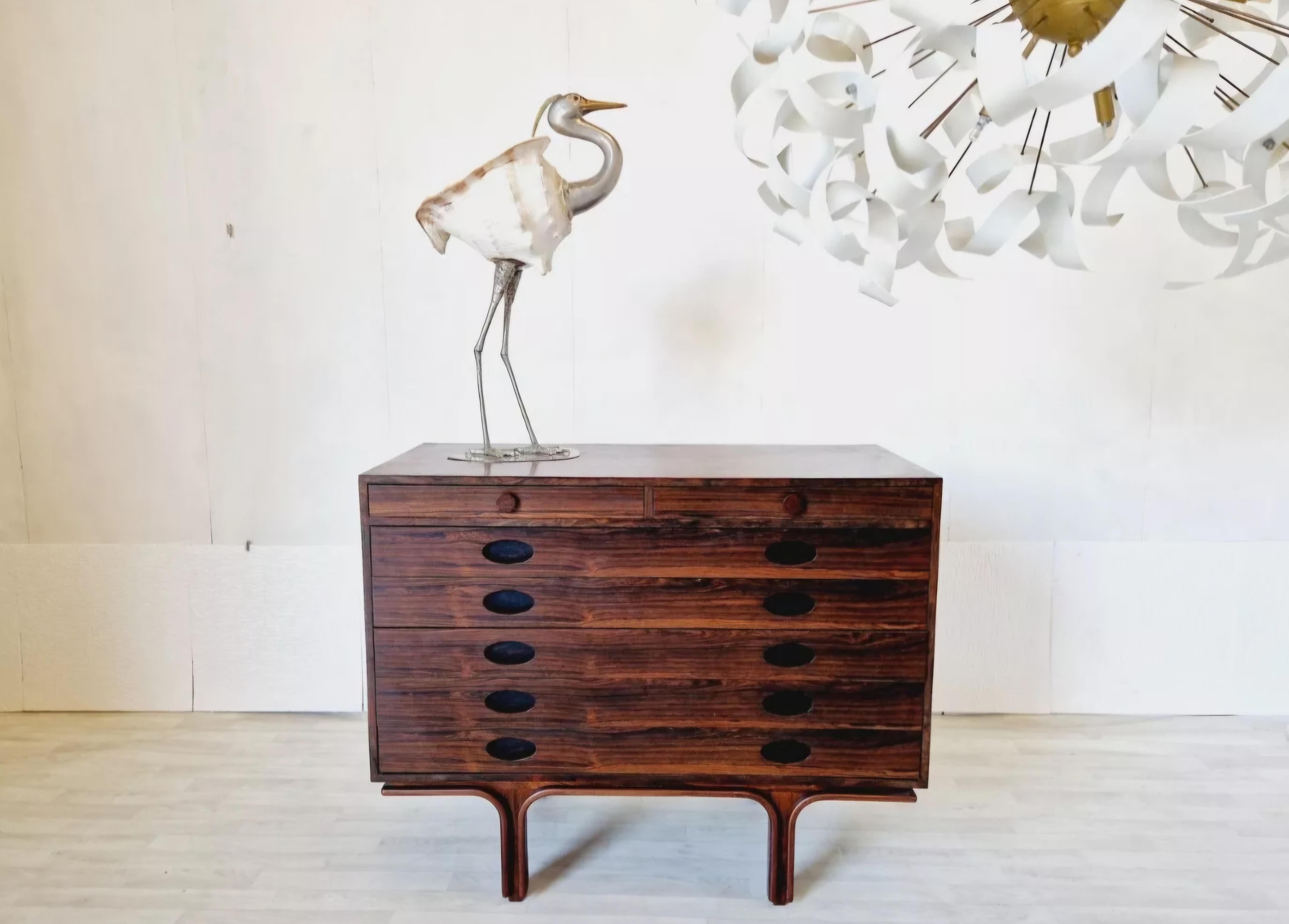 20th Century Mid Century Gianfranco Frattini Commode 1926-2004 Model 522 For Sale
