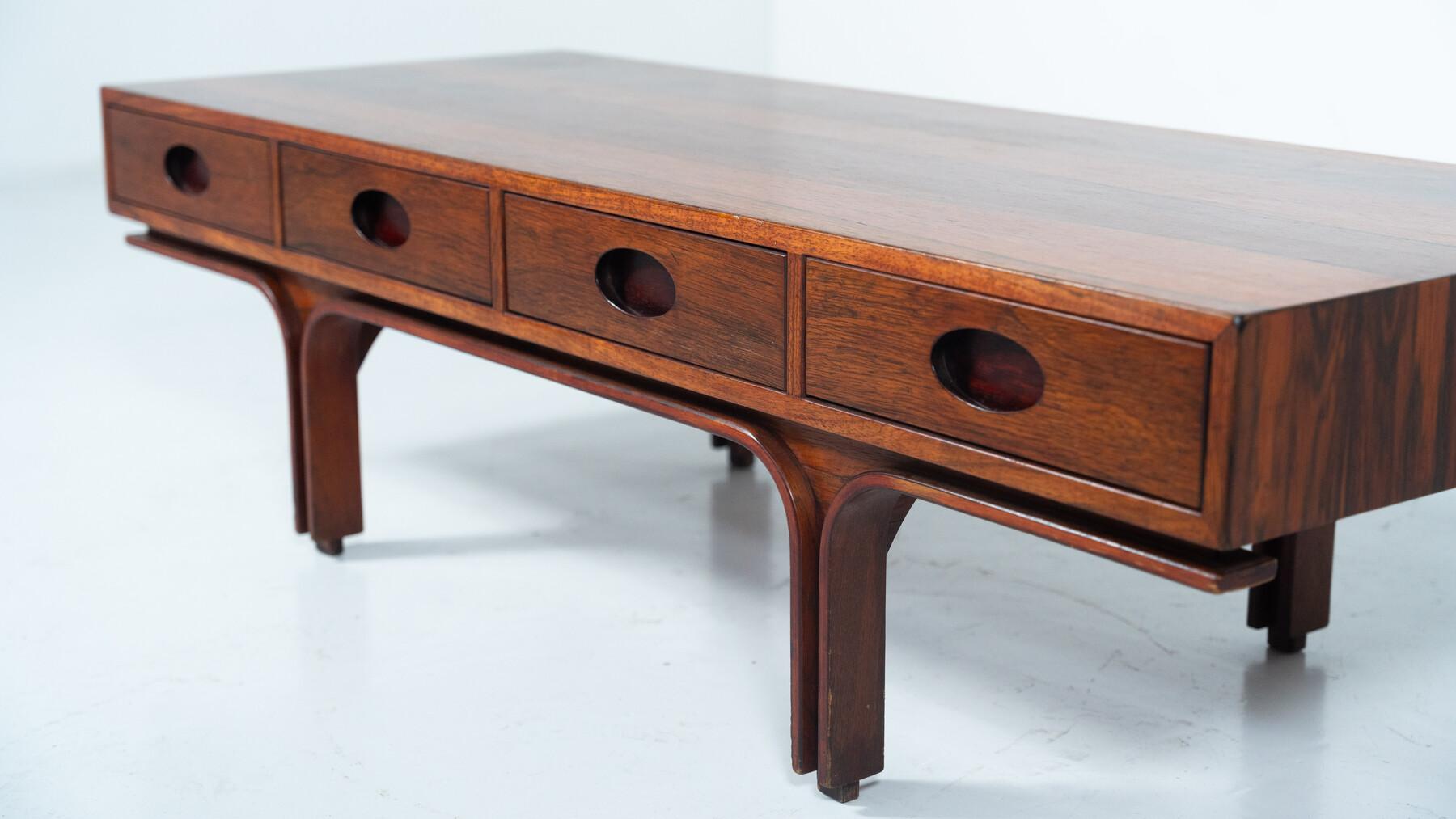 Table basse du milieu du siècle Gianfranco Frattini, pour Bernini, Italie, années 1960 en vente 1