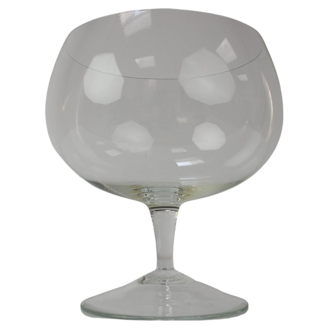 Mid-Century Giant Glass Goblet Designer F.Chocholaty by Moser, 1960's For Sale