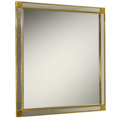 Wandspiegel aus vergoldetem Gesso aus der Mitte des Jahrhunderts