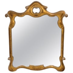 Mid Century Gilded Nouveau Italian Wooden Frame Mirror, circa 1960’s