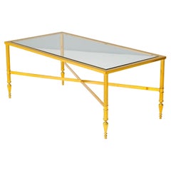 Mid-Century Couchtisch aus vergoldetem Messing