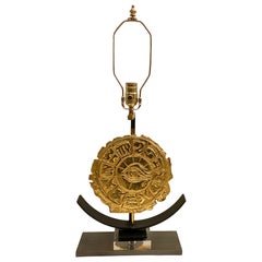 Mid Century Gilt Bronze Table Lamp