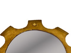 Midcentury Gilt Iron Mirror