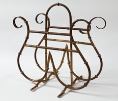 Mid-Century Gilt Magazine Holder, circa 1950's