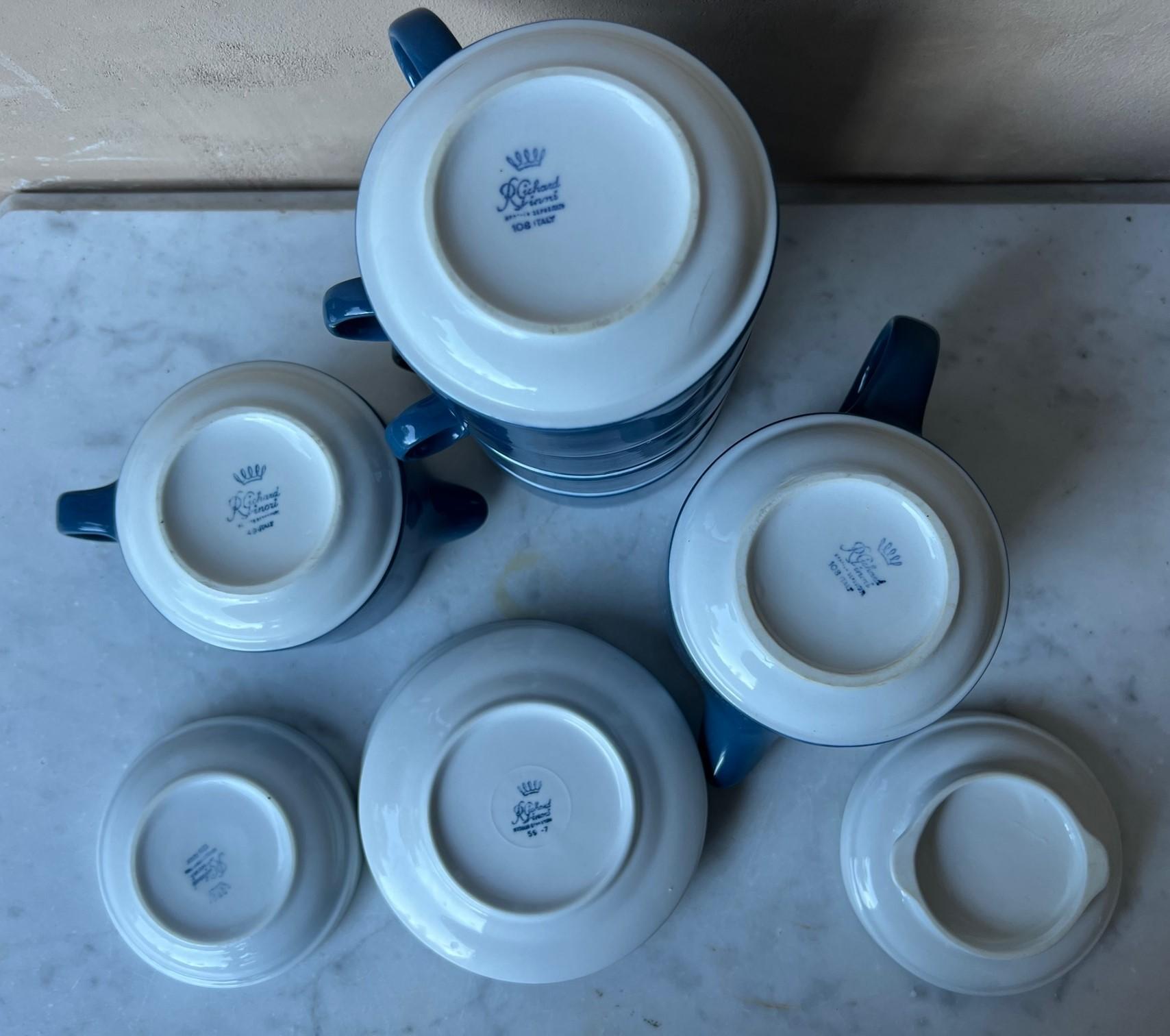 Mid-Century Ginori Tea /Coffee Set Designed by Gariboldi 4