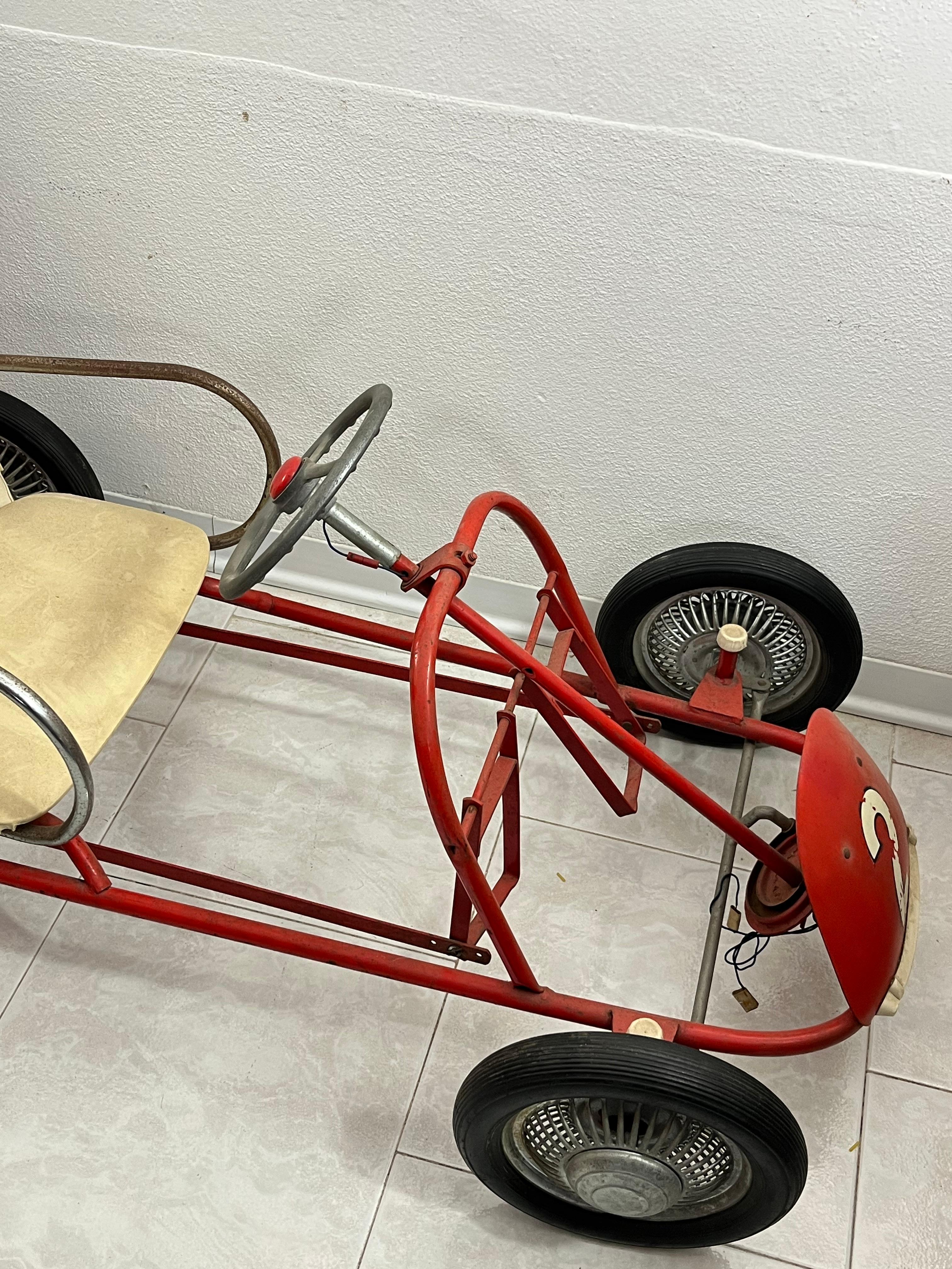 Metal Mid-Century Giordani Pedal Car, 1960s For Sale