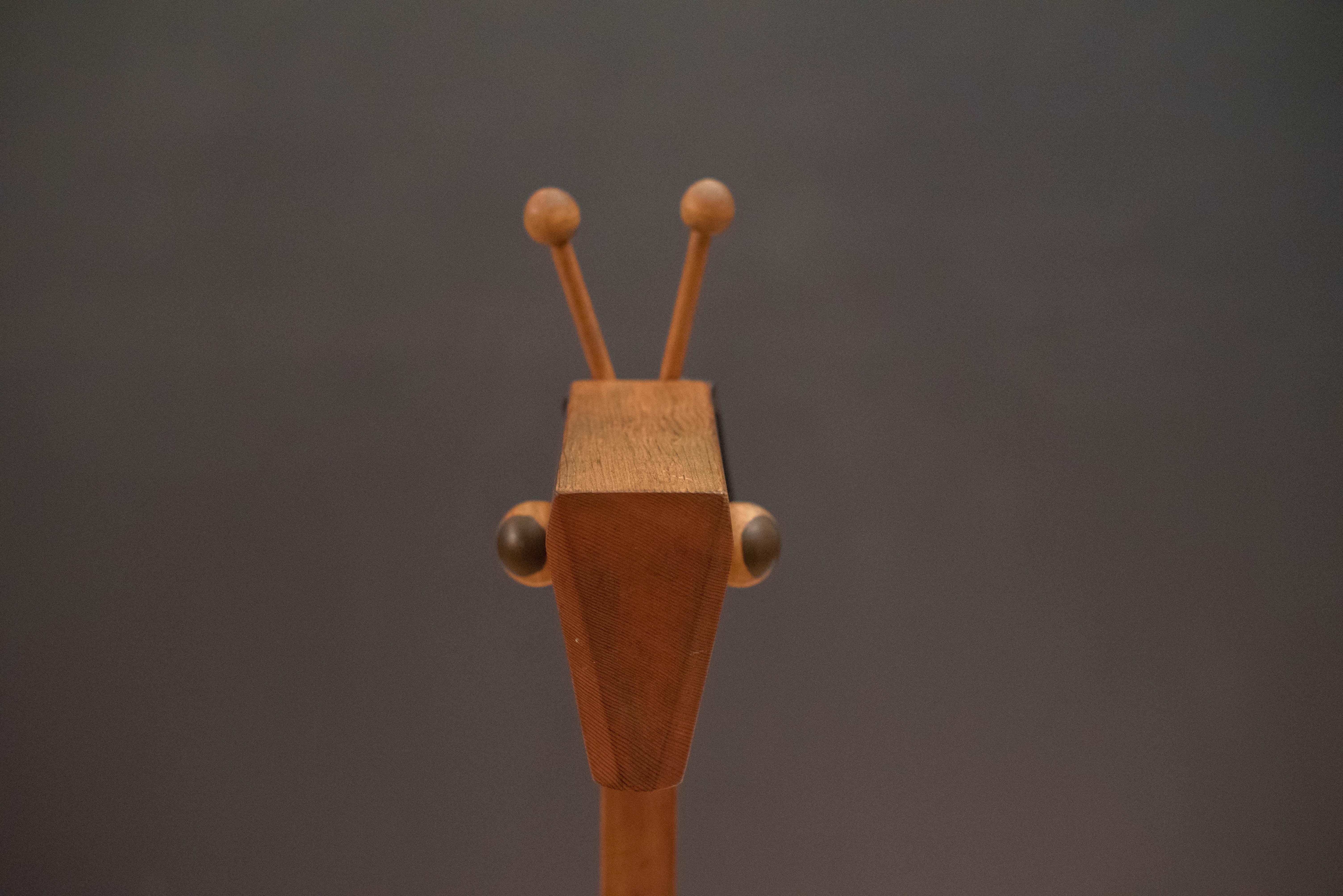 Wood Mid Century Giraffe Rocking Chair Toy