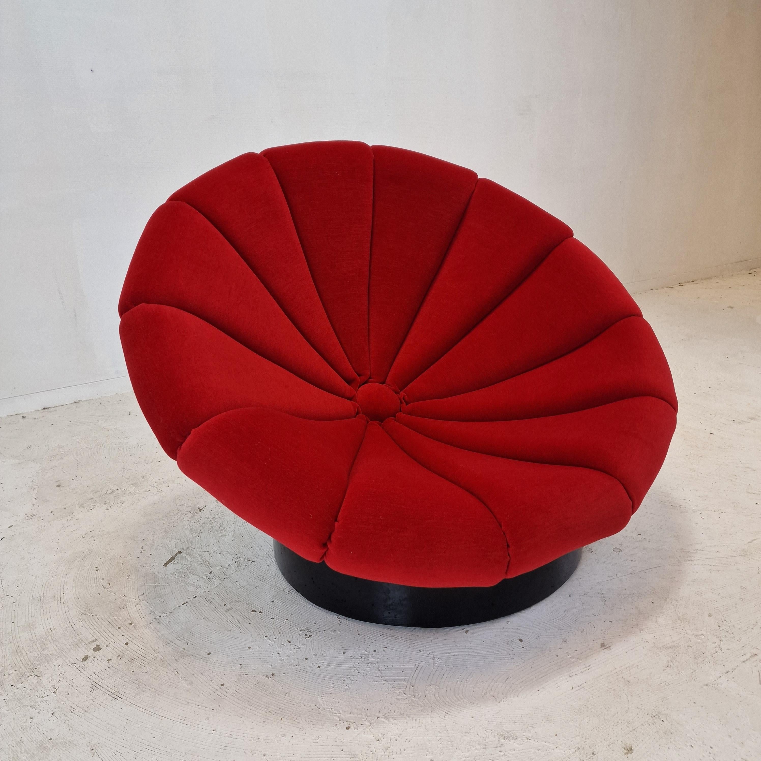 Mid Century Girasole Armchair by Luciano Frigerio, Italy 1970's In Excellent Condition For Sale In Oud Beijerland, NL