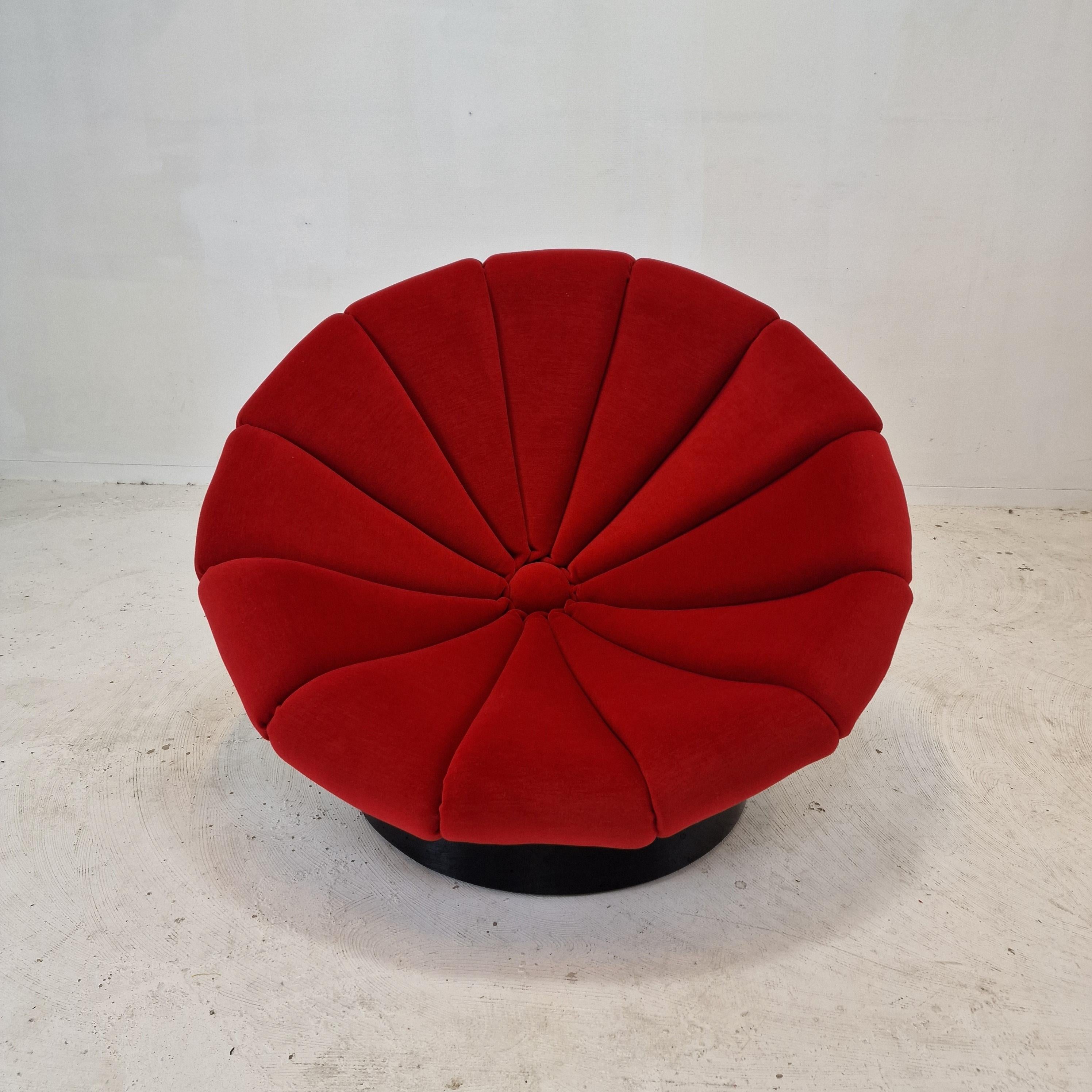 Late 20th Century Mid Century Girasole Armchair by Luciano Frigerio, Italy 1970's For Sale
