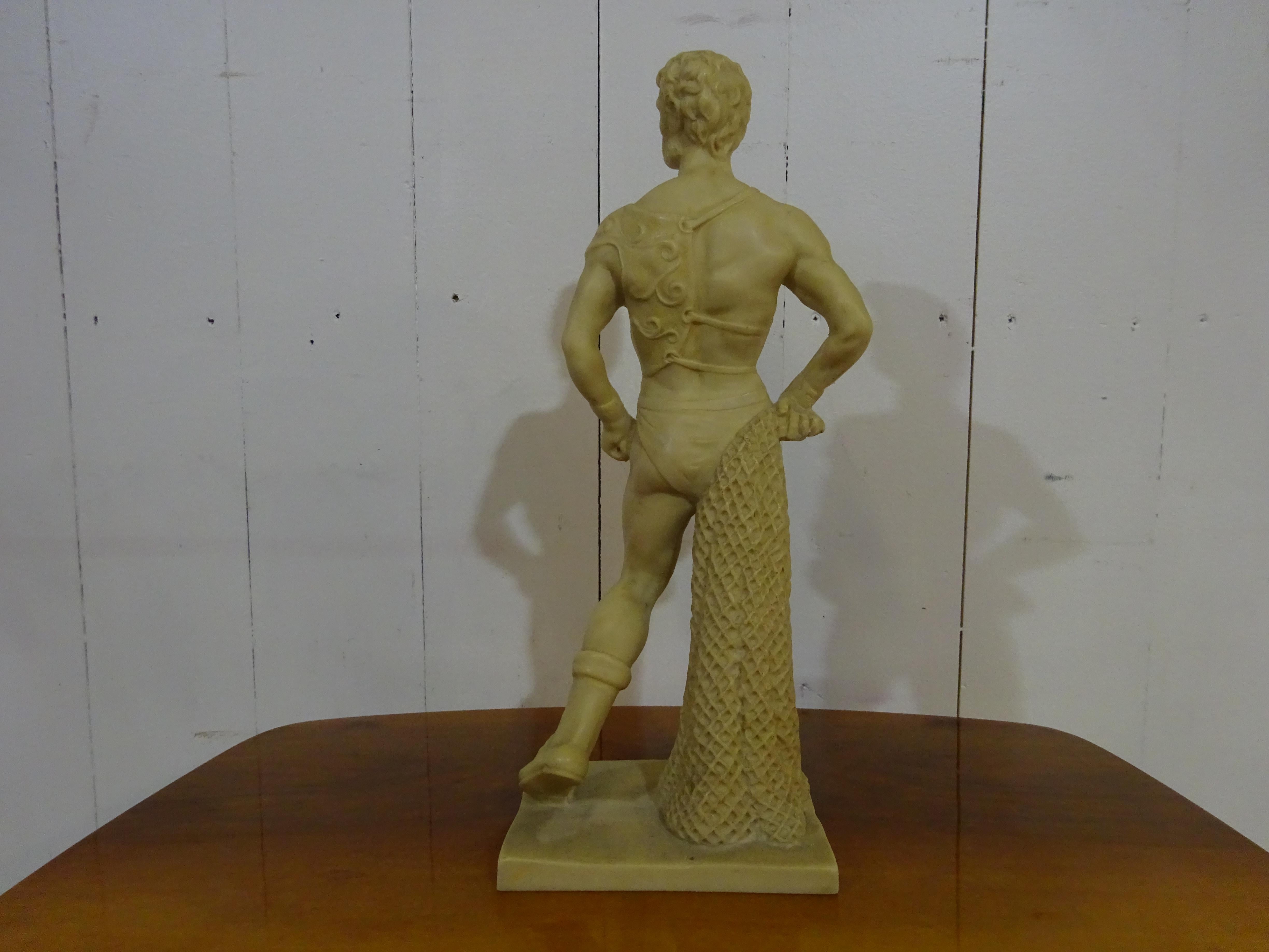 British Mid-Century Gladiator Statue For Sale