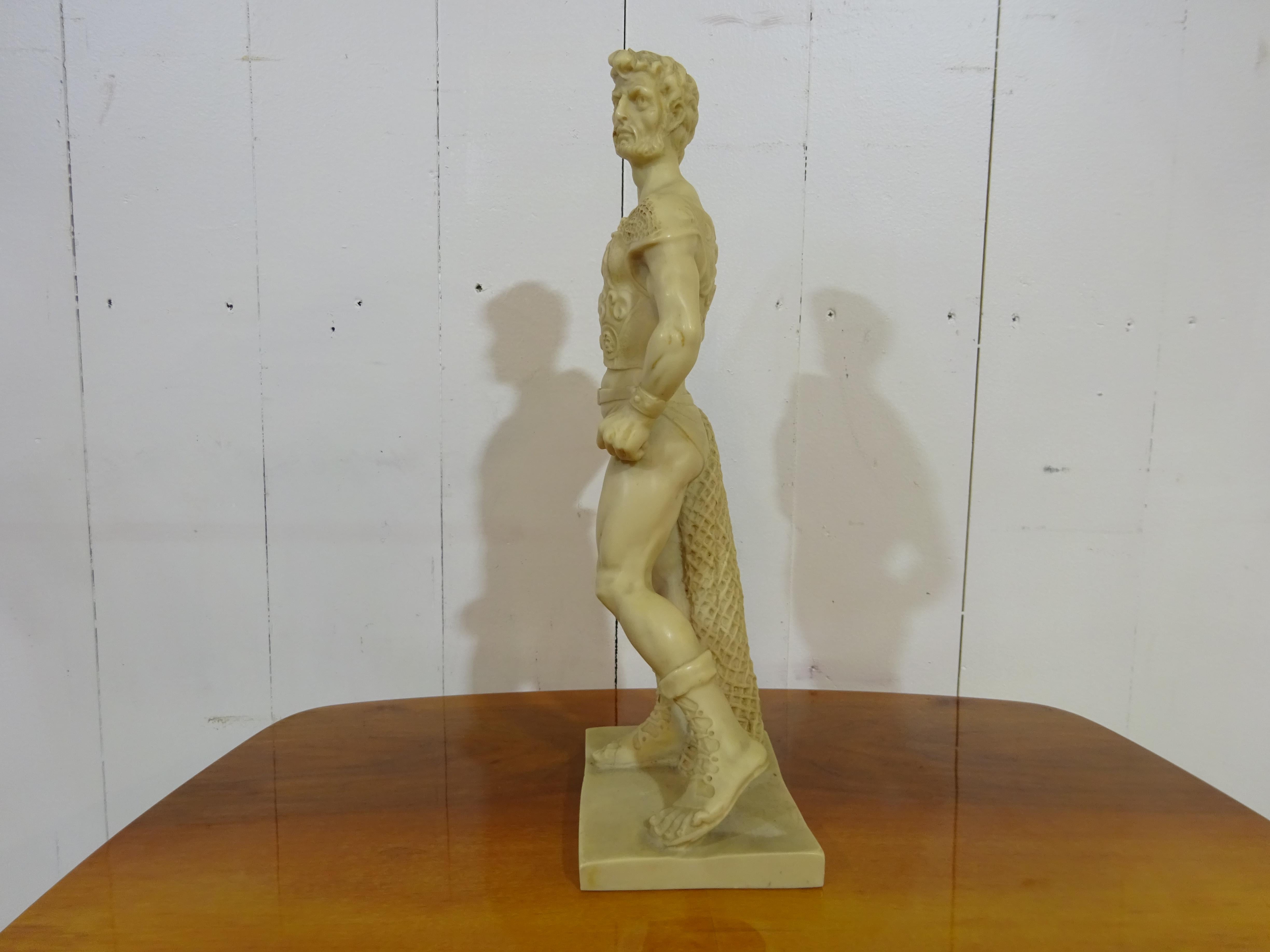 Mid-Century Gladiator Statue In Good Condition For Sale In Tarleton, GB