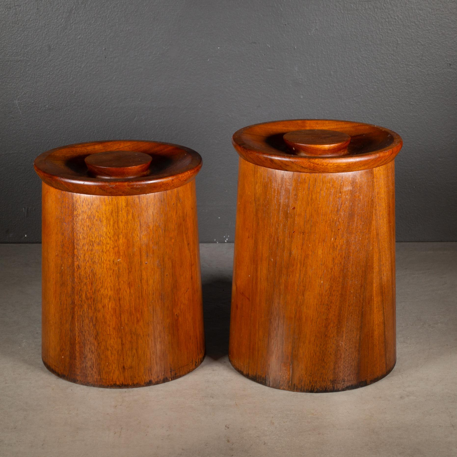 Cestini in teak Gladmark di metà secolo, 1950 ca. In condizioni buone in vendita a San Francisco, CA