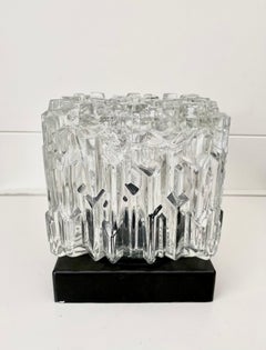 Mid Century Glass and Bakelite Ceiling Lamp Attr. to Helena Tynell