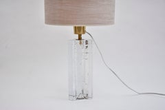 Mid-century glass and brass table lamp by Timo Sarpaneva (Free Us wire!)