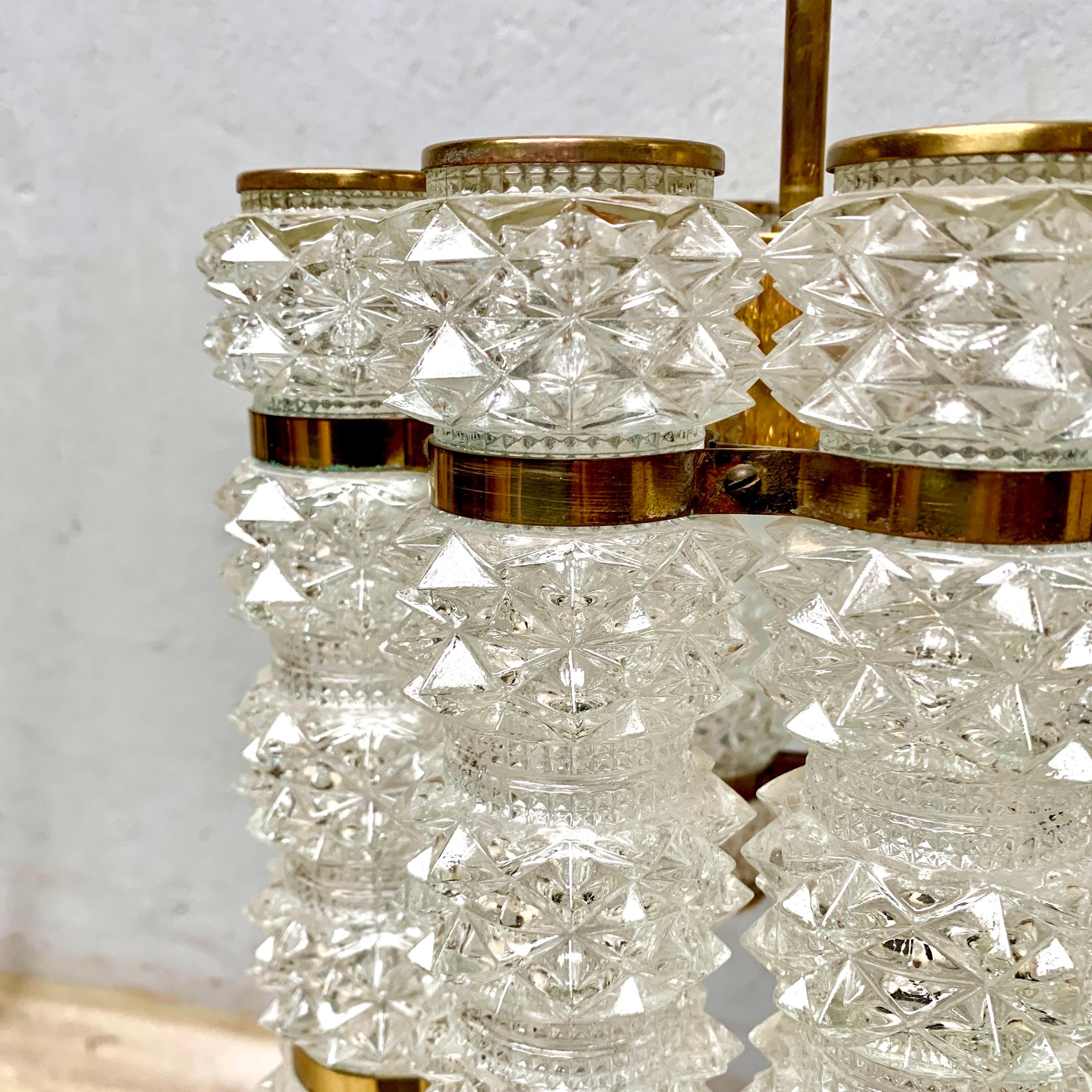 Verre et laiton Tyringe Konstantverk du milieu du siècle, vers 1960 en vente 2