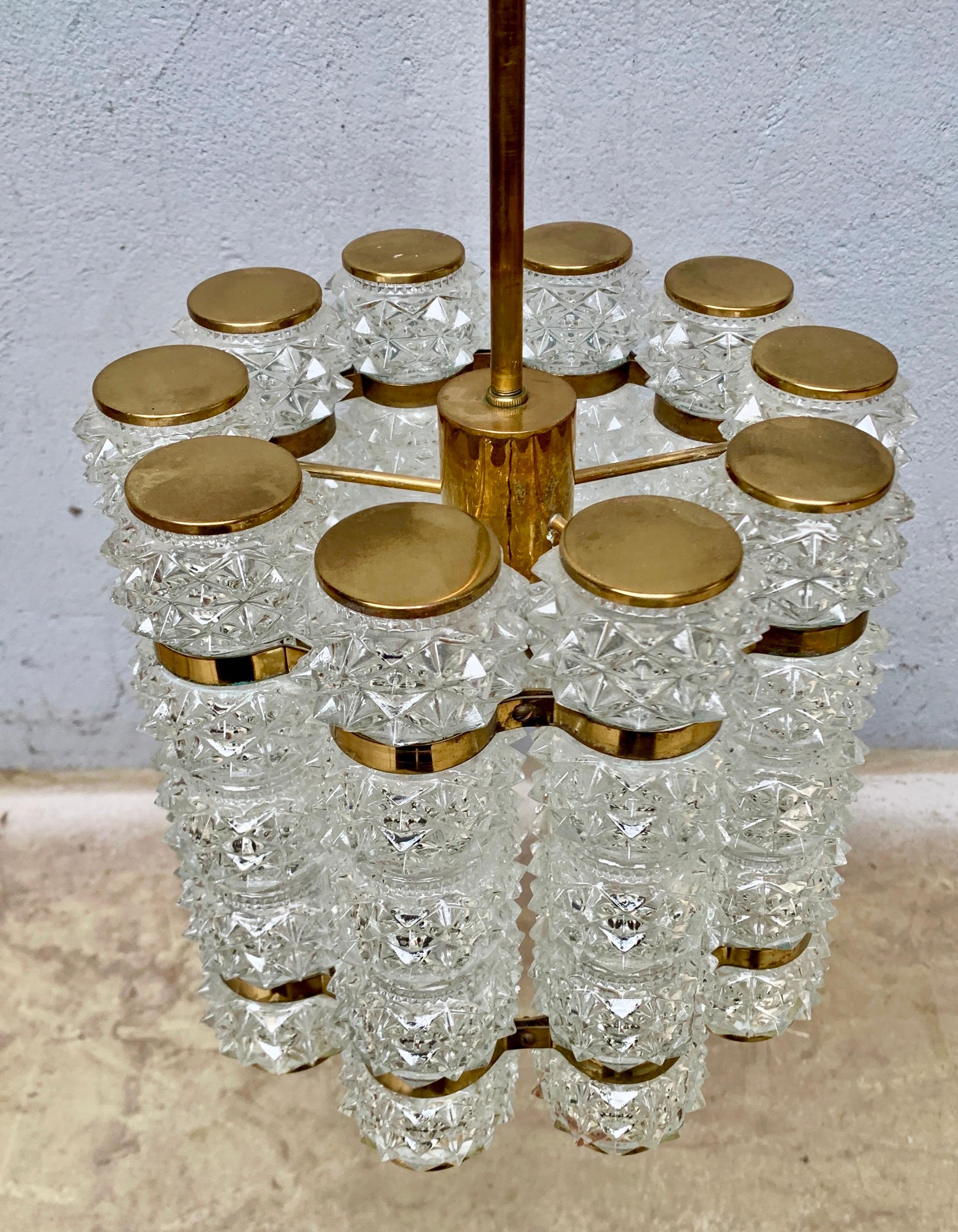 Verre et laiton Tyringe Konstantverk du milieu du siècle, vers 1960 Bon état - En vente à Haddonfield, NJ