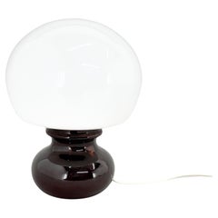 Mid Century Glass and Ceramic Table Lamp, 1960's