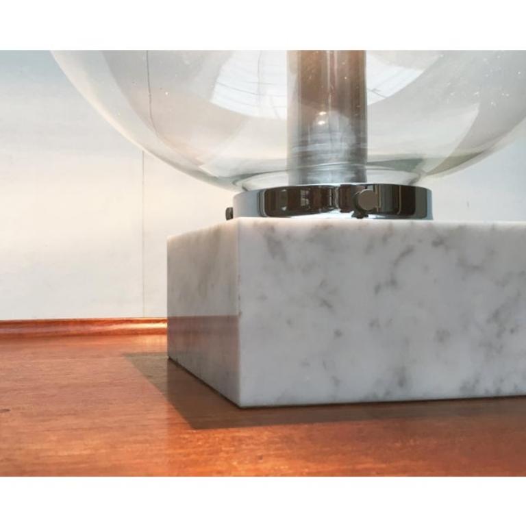 Mid-Century Glass and Marble 3480 Table Lamp from Erco, 1960s For Sale 4