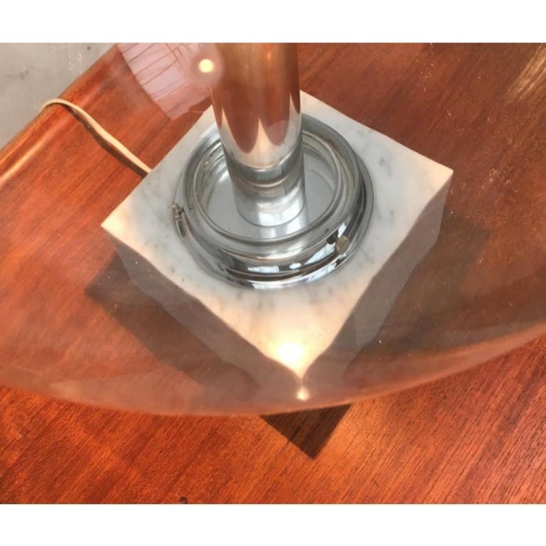 Mid-Century Glass and Marble 3480 Table Lamp from Erco, 1960s For Sale 6