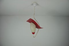 Mid-Century Glass and Metal Sputnik Ceiling Lamp, Germany, 1960s