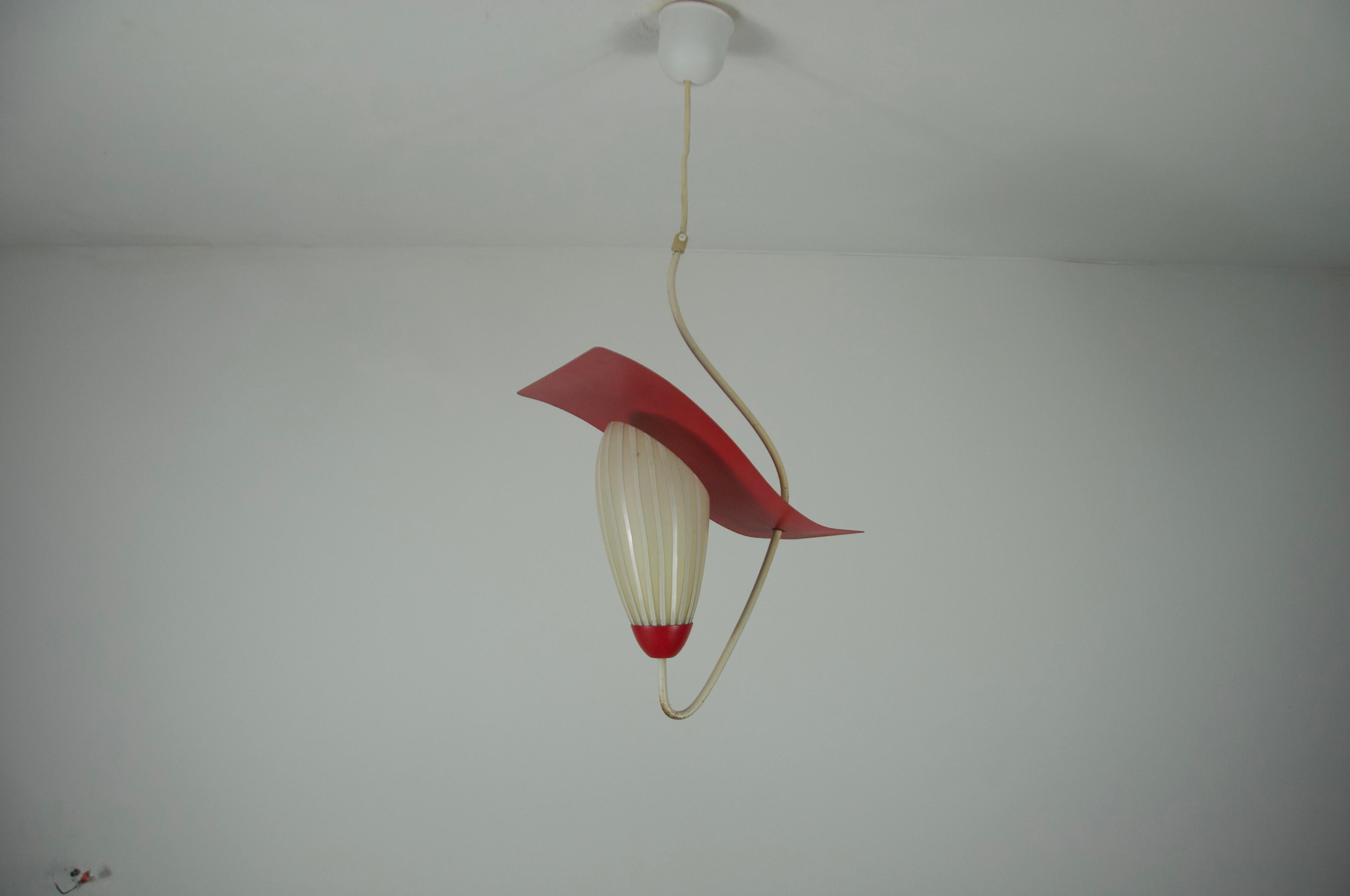 Mid-Century Modern Mid-Century Glass and Metal Sputnik Ceiling Lamp, Germany, 1960s For Sale