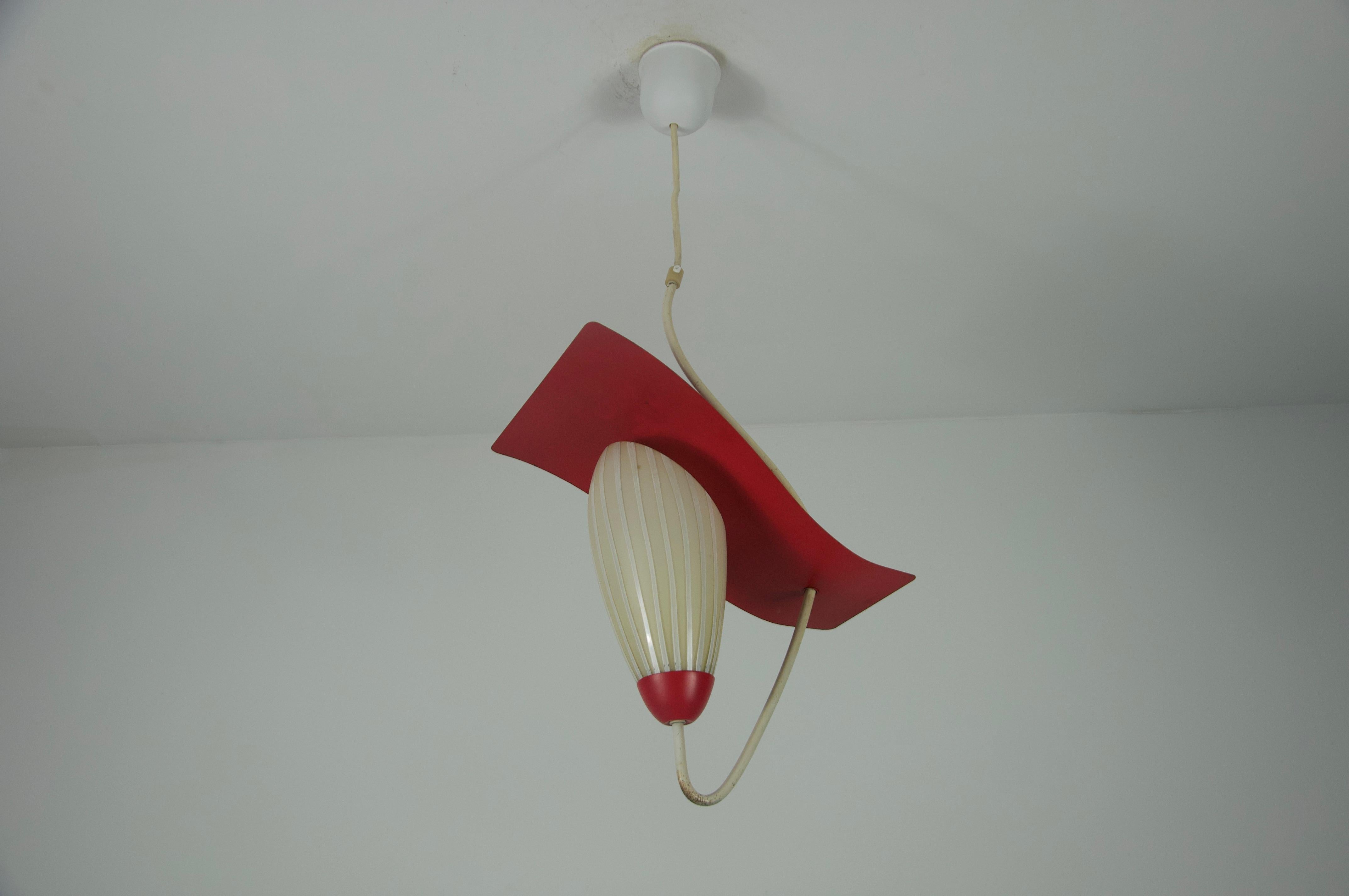 Mid-20th Century Mid-Century Glass and Metal Sputnik Ceiling Lamp, Germany, 1960s For Sale