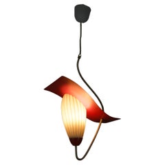 Mid-Century Glass and Metal Sputnik Ceiling Lamp, Germany, 1960s
