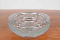 Mid Century Glass Ashtray/Bohemia Cristal, 1950's