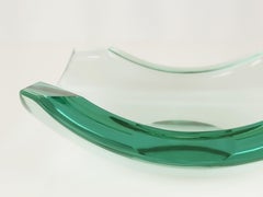 Midcentury Glass Ashtray by Erwin Burger for Fontana Arte, 1960s