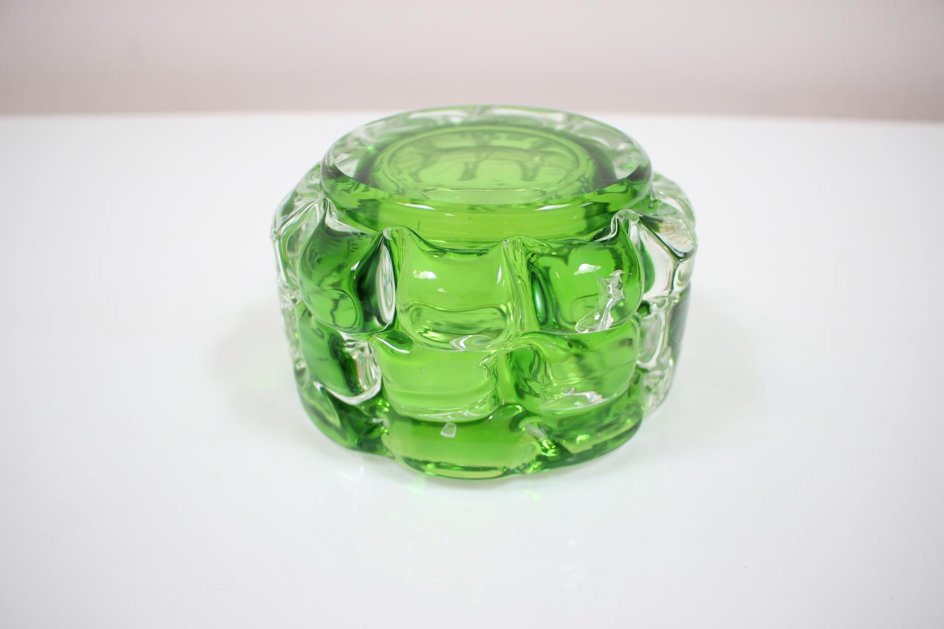 Mid-Century Modern Mid-Century Glass Ashtray Designed by František Vizner, 1960's For Sale