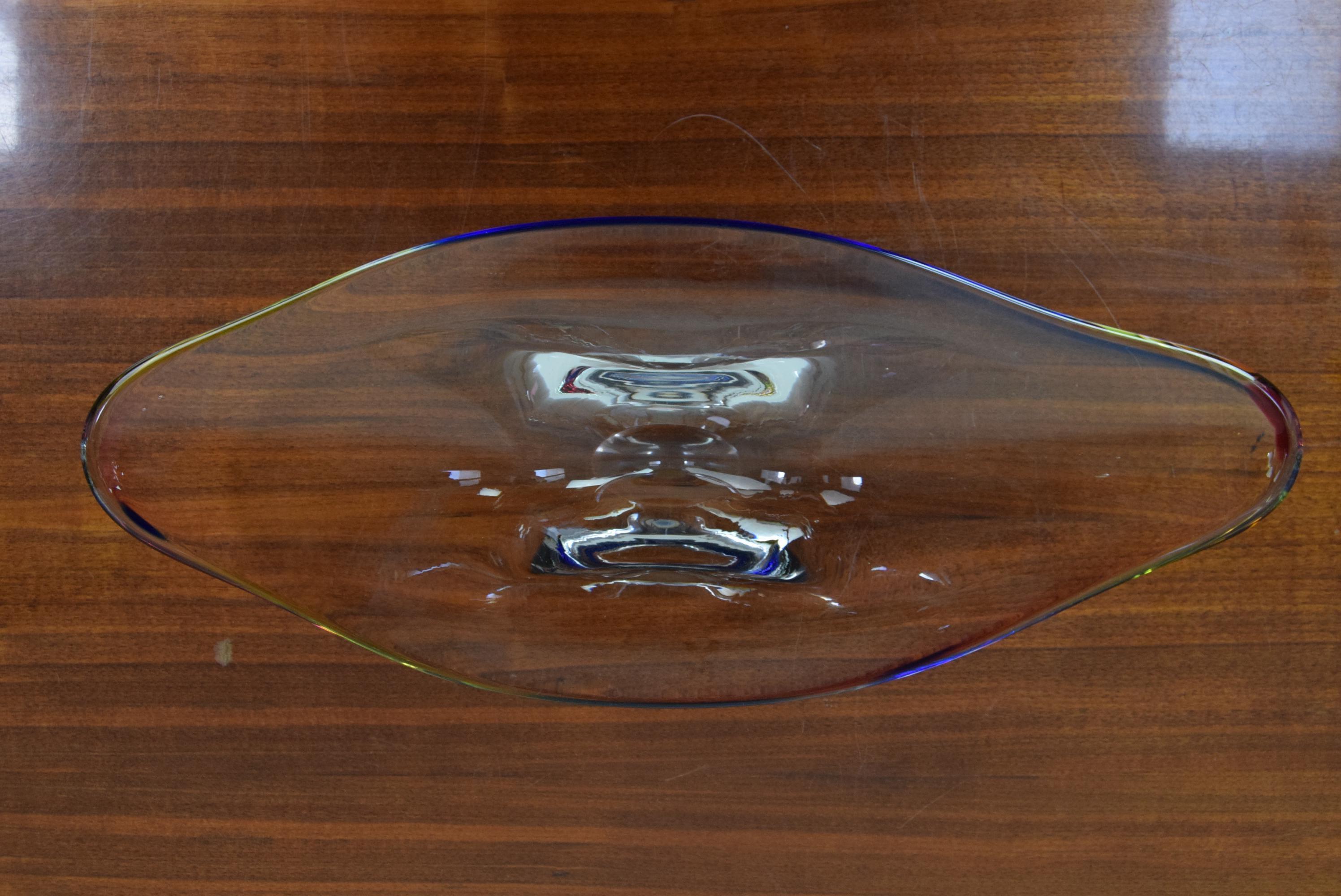 Mid-Century Modern Mid-Century Glass Bowl/Bohemia Glass, 1960´s For Sale