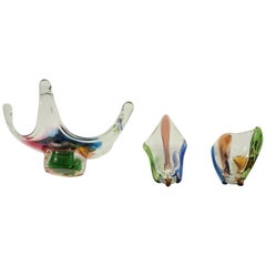 glass bowl factory Mid-Century Glass Bowl by Frantisek Zemek for Mstisov Glass Factory set of 3